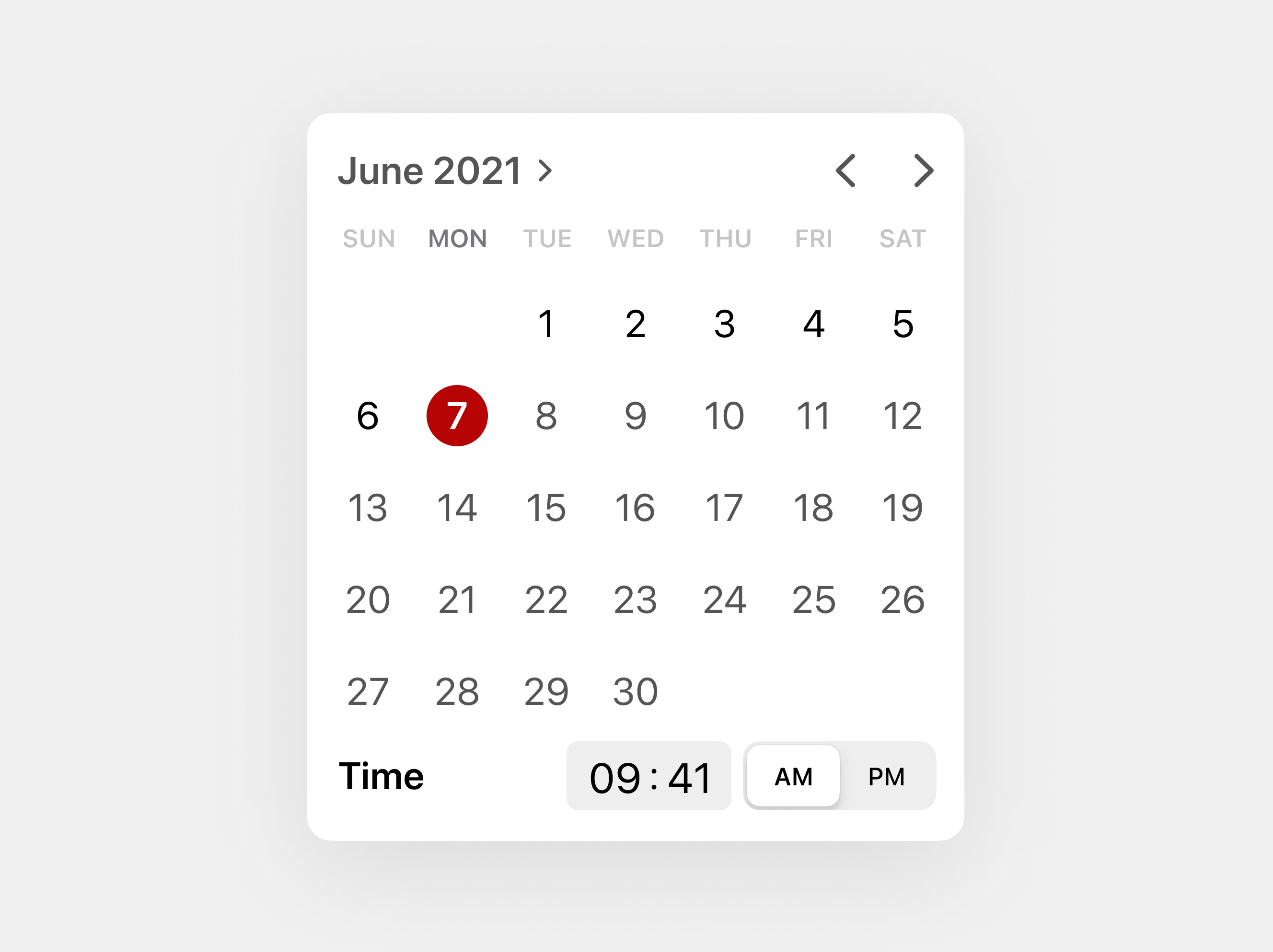 Calendar component designed in figma you can copy the component directly from uxkitzone website and paste it in you figma file