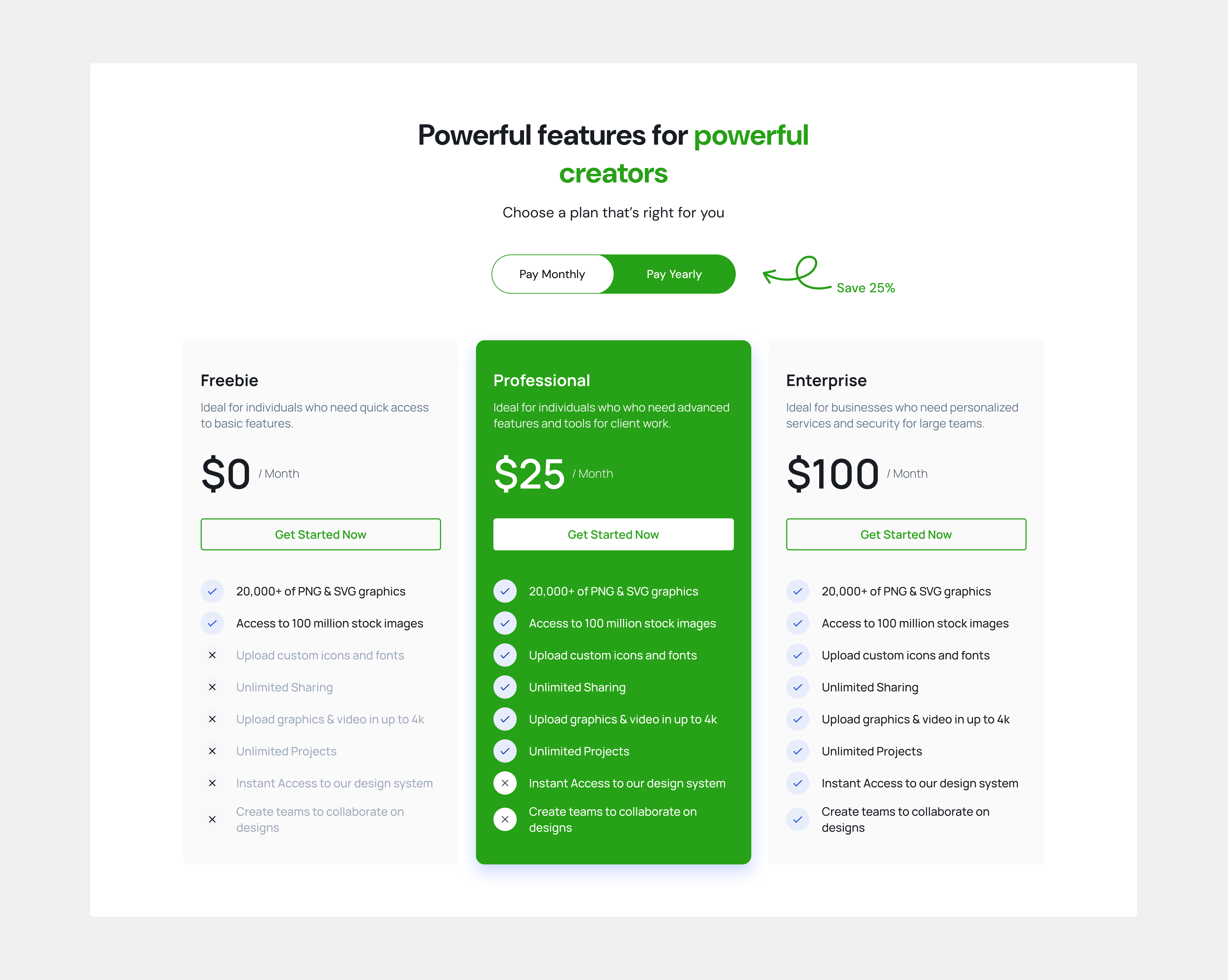 Pricing page component for 3 pricing cards copy this component direct from uxkitzont and paste in the figma